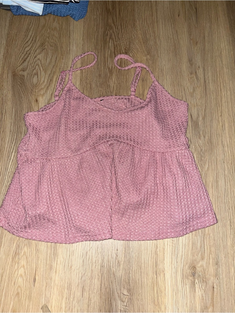 Women’s Rose Pink Textured Tank Top - Casual Summer Layer